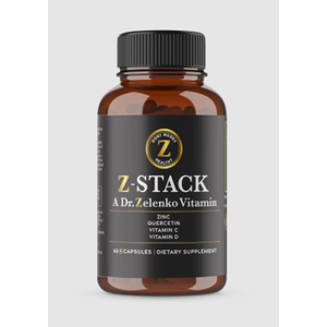 Z-STACK ZINC, QUERCETIN DIHYDRATE, VITAMIN C & D. A Dr. Zelenko Vitamin 60 Capsules