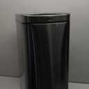 Rubbermaid Elite Stainless Steel Slim Sensor Trash Can 12-Gallon Batteries Included Charcoal Wastebasket for Home/Kitchen/Hotel/Lobby/Office 11.8G