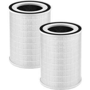 2Pack True HEPA KILO Replacement Filter,Compatible with Afloia KILO, KILOPLUS, KILOPRO, MIRO,MIRO PRO,MORENTO MR-Kilo, Kalo and Cuckoo CAC-I0510FW Air Purifier,3-Stage Filtration System
