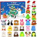 Christmas Advent Calendar 2025 for Kids Girls Boys Teen, 24 Days Suprised Christmas Countdown Calendar with Mini Stuffed Animal Plush Toys, Stocking Stuffers Xmas Gifts Prizes Party Favors