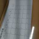 Dry Erase Calendar Whiteboard for Wall, 24"x18" Magnetic Monthly White Board Cork Board Combo, Double Sided, Aluminum Frame, Wall Hanging Wipe Board for Home, Office, School, Dorm