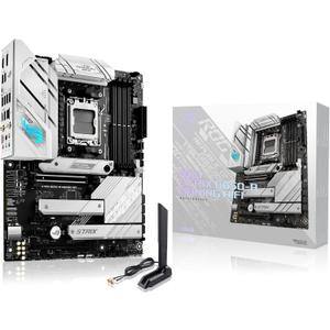 ASUS ROG Strix B650-A Gaming WiFi AMD B650 AM5 Ryzen Desktop 9000 8000 & 7000 ATX motherboard, 12 + 2 power stages, DDR5, 3x M.2 slot, PCIe 4.0, 2.5G LAN, WiFi 6E, USB 3.2 Gen 2x2 Type-C, Aura Sync
