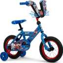 Huffy Disney and Marvel 12/16 Inch Boy's Bike for Kids, Ideal for Ages 3+ Years Old, Removable Training Wheels, Adjustable Seat, Simple Coaster Brake