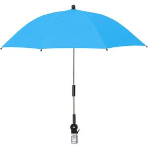 Beach Chair Umbrella, Chair Umbrella With Clamp, Portable Umbrella With Stand, Portable Clamp on Patio Chair, Beach Chair, Stroller, Sport chair, Wheelchair and Wagon (Blue)