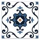 WOWSTAR 30-Pack Peel and Stick Floor Tiles, 12 x 12in Vinyl Flooring Tiles, Self-Adhesive Waterproof Flooring Planks for Kitchen, Dining Room, Bedrooms, 30 Sq. Ft - Blue Flower Texture
