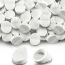 Landical 100 Pcs Entry Door Plugs Door Frame Plugs Diameter 5/16" x 1/4", Compatible with Odl/Western Reflection Frame, Doorway Window Screw Hole Inserts Plastic,White