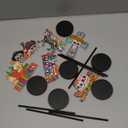 Wenqik 6 Pcs Dia De Los Muertos Decoration Day of The Dead Altar Table Centerpiece Wooden Sugar Skull Decor Tall Standing Mexican Halloween Wood Block Sign Day of The Dead Decorations for Home Party