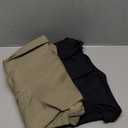 OQQ Women's 2 Piece Bodysuits Sexy Ribbed One Piece Square Neck Long Sleeve Tops (Large)