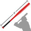 Baseball Bat Steel with Carrying Bag (28 in, Red)