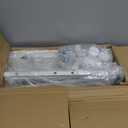 Organizer and Storage Stand Compatible with Cricut Machines,Rolling Storage Cart/Shelf with 24 Vinyl Roll Holders2 Fabric Drawer,Accessories Holder,Tool Hook for Craft Room Home (white)