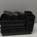 A-LuGei & 5 Size Tool Box Organizer Tray Divider Set, Black Bathroom Drawer Organizer Bin, Garage Organization and Storage Toolbox Rolling Tool Chest Cart Cabinet WorkBench Small Part
