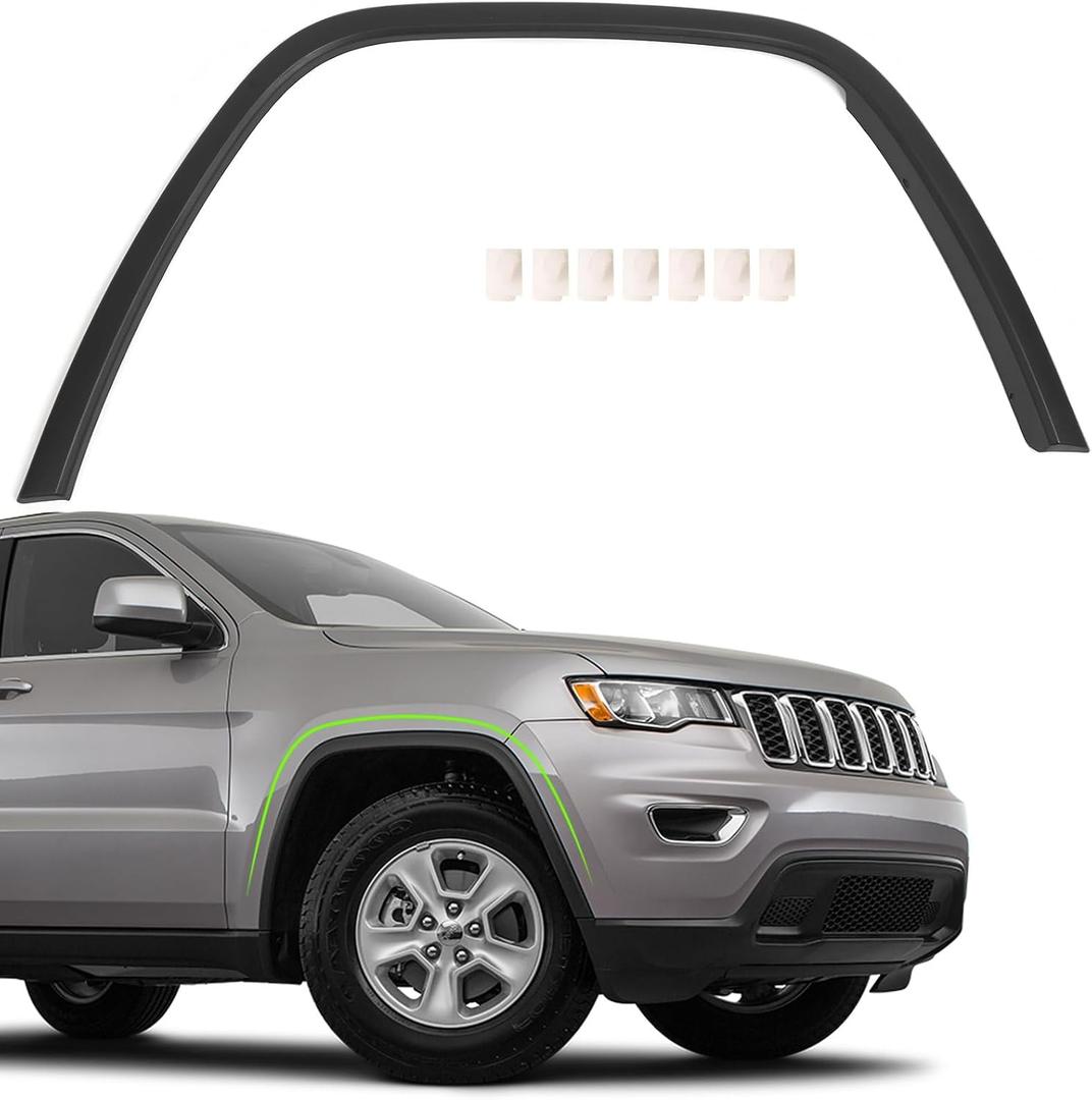 JOLONG Front Right 2017-2021 Fender Flare For Jeep Grand Cherokee
Passenger Side Textured Black Wheel Arch Trim Molding 5XT68RXFAC CH1291118