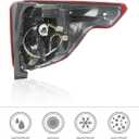 LED Tail Lights Assembly Compatible with 2020-2023 Ford Explorer Base/XLT/Limited/Platinum Taillight Rear Brake Lamp Signal with Bulbs and Harnesses Left Driver Side LB5Z13405F FO2800275