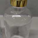 Coffee Bar Accessories - Glass Coffee Syrup Dispenser with 84 Syrup Labels (Set of 2), Fancy Pump Dispenser, 16.9 oz, Gold