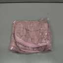 3 Pcs Puffy Makeup Bag Quilted Cosmetic Pouch for Women Cute Checkered Travel Toiletry Bag Puffer Makeup Organizer Purse Pouch Preppy Pencil Case with Zipper (Pink)