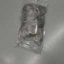 CJL HAIR 2PCS Messy Bun Hair Pieces Wavy Curly Synthetic Updo Chignon Fake Scrunchies Ponytail Extension for Women Grey Multi