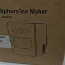 2’’ Ice Ball Maker – 4 pcs Round Cubes in 35 Mins, 144pcs/Day, Clear Sphere Ice Maker Machine for Whiskey, Cocktails, Self-Cleaning, Auto Water Supply, for Home Parties Valentine's Day Gift