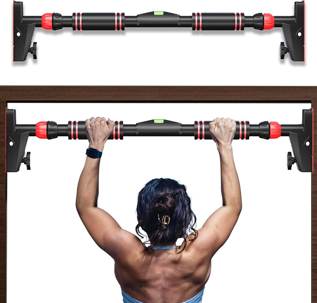 Pull Up Bar for Doorway, Free Standing & Door Workout Equipment Home Gym, No Screw Installation, Adjustable Width
