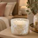 Vanilla Coconut Buttercream Candle, 14.5oz Large 3-Wick Soy Scented Candles for Home, Vanilla Cupcake Candle, Long Lasting Aromatherapy Candle, Gift for Mom Women