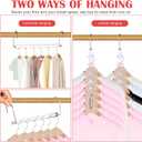 12 Pack Space Saving Hangers for Clothes, Collapsible Metal Hangers Organizer, Clothes Space Savers, Closet Organizers and Storage, Dorm Room Essentials