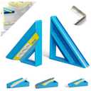 Tile Tool, Tile Edge Trim Cutting Tool for Installation, Precise 45-Degree Miter Cut Tile Trim Square Accessories for Pro and Beginner (1 Piece, Blue)