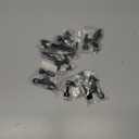 HOMOTEK 8 Pack Hinge Pin Black Door Stopper,Adjustable Deluxe Heavy Duty Door Stopper 2-1/2"x1-3/4,with Black Rubber Bumper Tips