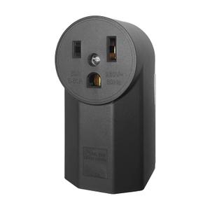 Nema 6-50 Receptacle Industrial Grade 50 Amp Outlet Surface Mount Receptacle for EV, Plasma Cutter and Welder Outlet, 2-Pole 3-Wire, Black (Nema 6-50r)