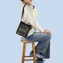 MNIGIU Musical Encouragement Quote Musical Crossbody Bag Musical Merch For Musical Fans (Lessonsbroadblack)