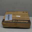 Heated Outdoor Cat House,Weather-Resistant Insulated Cat Shelter with Elevated Stand,Winter-Ready for Stray Cats, No Assembly Needed,17"x15"x13" (Grey)