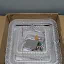 41.3in Modern Ceiling Light Fixture,Crystal Led Ceiling Lights for Living Room Light Fixture,White 8 Square Crystal Frame Dimmable with Remote Controller