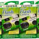 Fujifilm QuickSnap Flash 400 One Time Use 35mm Camera with Flash, 27 Exposures, 4-Pack