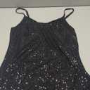 VKEGNIO Sequin Tops for Women V Neck Sparkle Shimmer Glitter Party Camisole Sparkly Club Night Disco Concert Outfits (Small, Black)