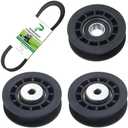 POSEAGLE 2 Pack 587973001 Idler Pulley with 587969201 Idler Pulley 580364609 Belt Replaces 581904001 580364301 for LC221A L221A L321AH HU675AWD HU700AWD HU725AWDE HU775AWD HU800AWDH Mowers