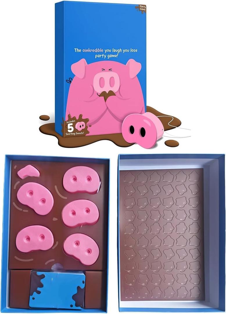 Laugh-Out-Loud Party Game: 150 Cards & 5 Pig Noses - Perfect Valentines Day Gift for Couples, Hilarious Icebreaker for Date Night & Group Parties, Ages 13+