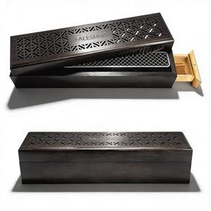 Incense Holder Burner, 2 in 1 Coffin Design with Storage Box and Ash Catcher, Holder for Incense Sticks, Excellent for Meditation Wellness Practices Bedroom Study Office