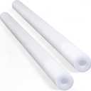 Hanaive 2 Pack Pool Noodles 52 Inch Foam Pool Swim Noodles Hollow Foam Noodle for Christmas Decoration Swimming Floats DIY Floating Craft Projects(White)