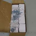 Crystal Cabinet Knobs Cabinets Knob, 8 Pack Flower Antique Brass Vintage Glass Clear Crystal Small Pull for Closet Dresser Drawers Cupboard,Retro Pulls Old Style Bronze Drawer Handle