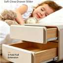 Gobrico 14 inch Drawer Slides 10 PairSoft Close Drawer Slides 3 Fold, Cabinet Drawer Slides Full Extension Drawer Slides, Heavy Duty Slide Rails, Side Mount Ball Bearing Tracks Guide Drawer Glides