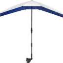 G4Free Double Chair Umbrella for 2 People with Adjustable Clamp, Sun Umbrella for Beach Chair, Reclining Lounge