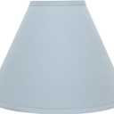 Aspen Creative 32267 Transitional Hardback Empire Shaped Spider Construction Lamp Shade in Light Blue, 16" wide (6" x 16" x 12"), 6" Top x 16" Bottom x 12" Slant