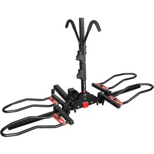 FORWODE Bike Rack Hitch for Car, 200 LB 2-Bike Racks with Hitch Lock, Wobble Free Smart Tilting Folding Hitch Mount Bike Rack for Car with 2 Inch Receiver, Bike Carrier Fits Up to 5 Inch Fat Tire