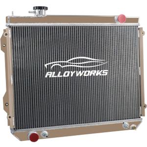 ALLOYWORKS 3 Row All Aluminum Radiator For 1995-2004 Toyota Tacoma 2.4L 2.7L 3.4L L4 V6 AT/MT