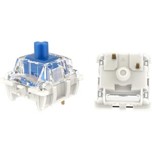 GATERON G Pro 3.0 Switches Pre-lubed 5 pinS RGB Linear for Gaming Mechanical Keyboard (Blue, 35PCS)