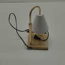 White Candle Warmer Lamp with Timer Dimmer, Electric Candle Lamp Warmer for Bedroom Decor, Birthday Gifts for Women Mom, Adjustable Metal Candle Lamp, Mom Gifts, Home Decor for House Warming Gifts (A1-White)