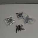 4 Pieces Realistic Spider Giant Fake Spider Action Model Plastic Animal Tarantula Toy Figures Lifelike Educational Toy for Girls and Boys, Halloween Prank Props Party Supplies