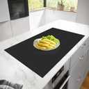 Silicone Mats for Kitchen Counter, Heat Resistant Countertop Protector, Non-Slip Table Mat Desk Saver Pad, Non-Stick Reusable Pastry Mat, Silicone Placemat, Craft Mat - 25'' X 17", Black