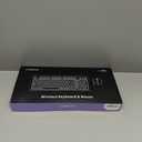 Wireless Keyboard Mouse Combo, Full Size Colorful Round Keycaps Bluetooth Keyboard with Numeric Keypad, Silent 2.4GHz Mouse, Typewriter Computer Keyboard and Mouse Set for Laptop, PC, Windows (Green)