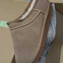 Womens Micro Slippers Low-top Slip on Mini Boot FashionFor Fleece Lined Suede Comfy Short Ankle Boots (7, Beige)