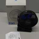 Gaiatop Portable Clip on Fan Battery Operated, Small Powerful 3 Speed Quiet 360° Rotate, USB Rechargeable Mini Personal Cooling Fan for Desk Table Home Office Stroller Camping Women Gifts Black Blue