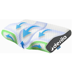 Derila King Size Memory Foam Pillow & Cooling Pillowcase